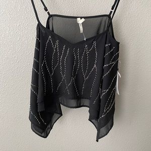 Bat wing crop top
